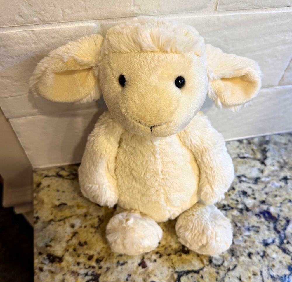 Jellycat Cream & White Lamb Sheep Plush Stuffed Animal Small